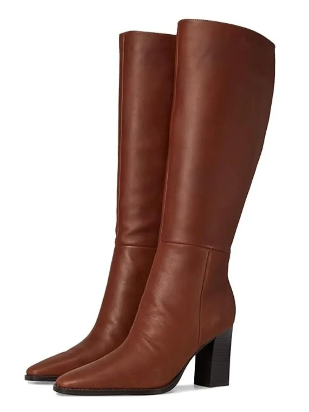 Nine West Zazz Leather Knee High Boots Natural Size 7 M NWT